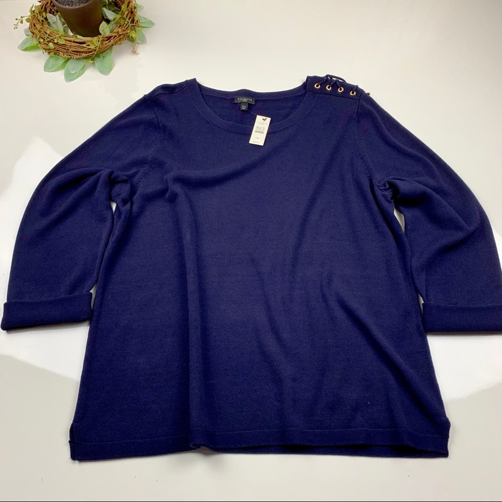 Talbots •NWT• 3/4 Sleeve Sweater size XLP Petite